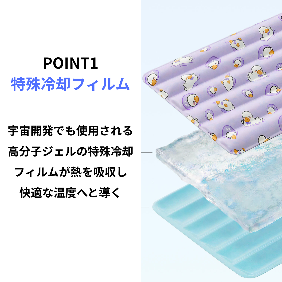 【接触冷感】ペット ひんやりジェルマット 犬・猫用 防水・かじり対策 夏用クールマット