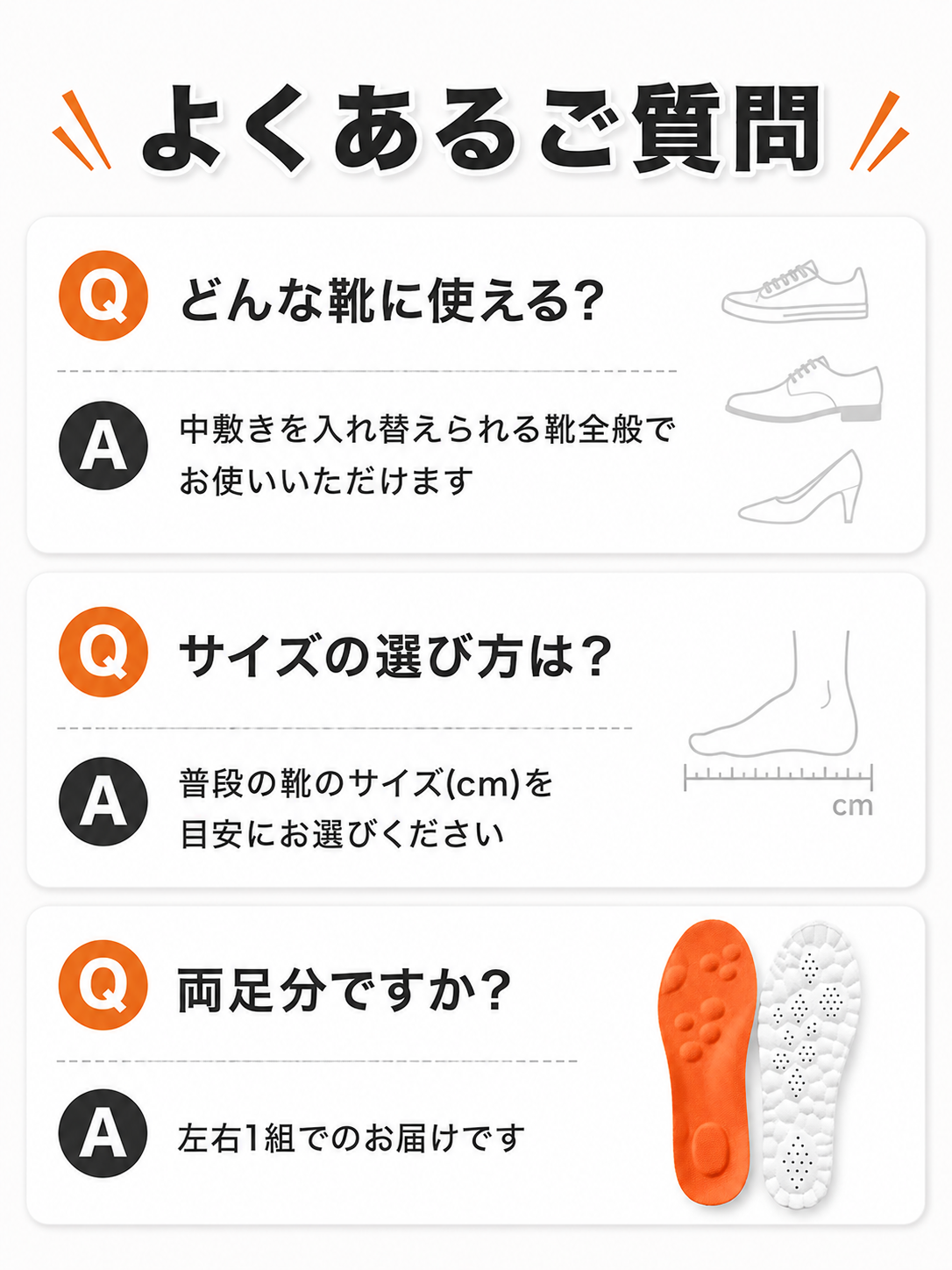 ふわもち4D低反発クッションインソール