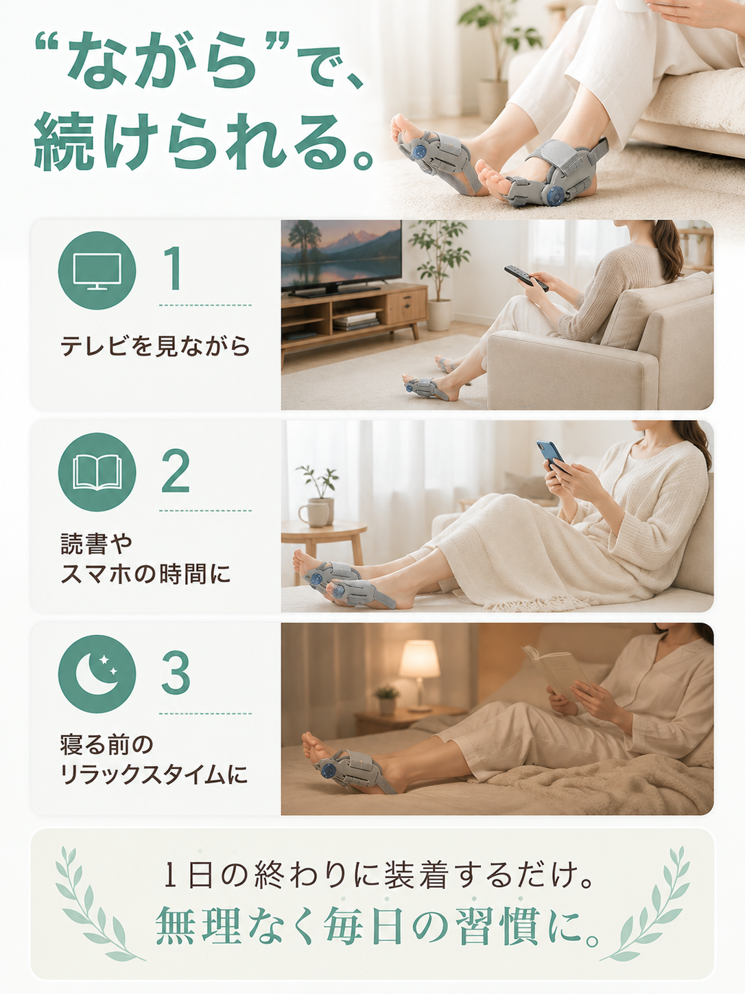 足指ゆったりサポーター 左右兼用